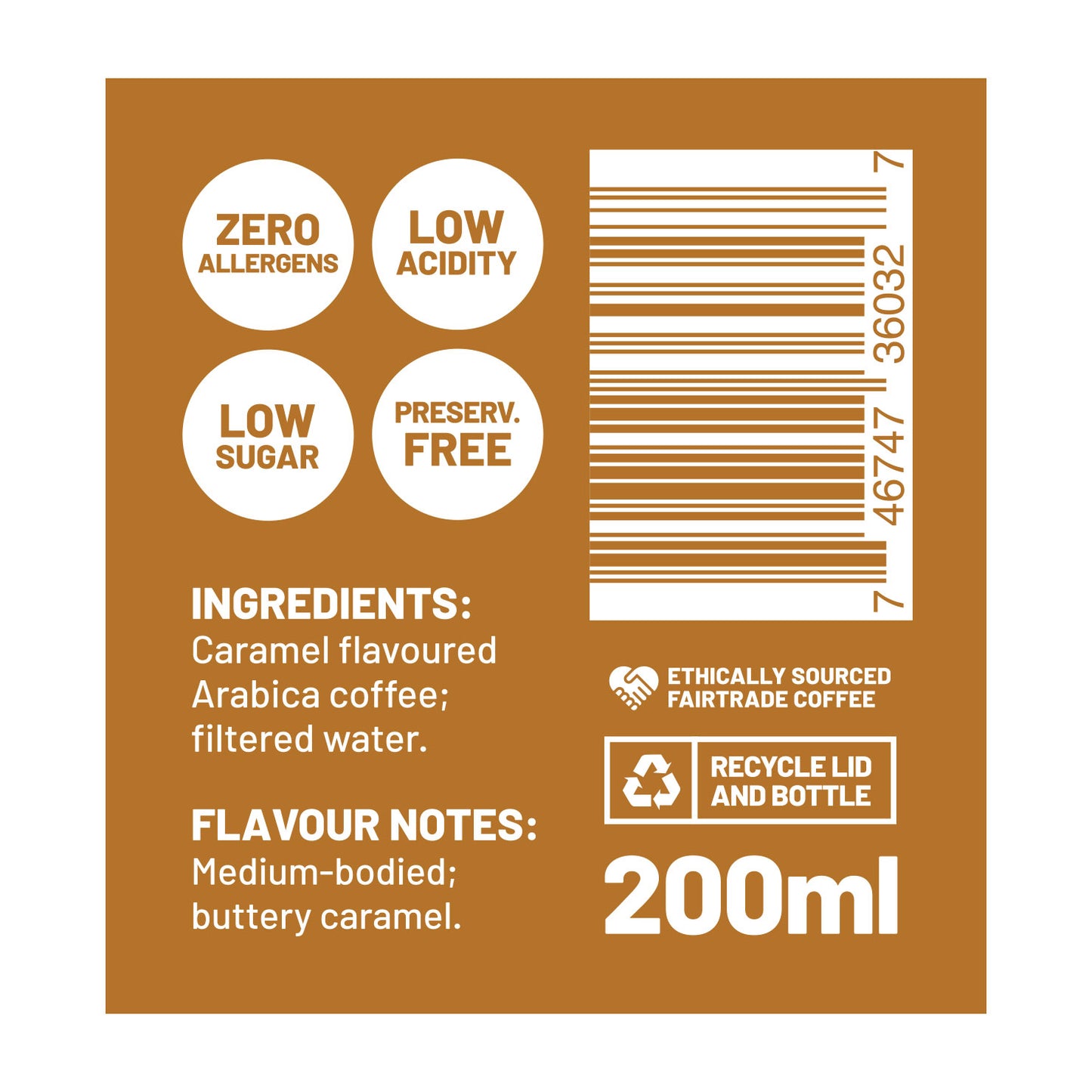 COLD BRü ENERGY COFFEE™ - Caramel Flavoured (200 ml 4-PACK)