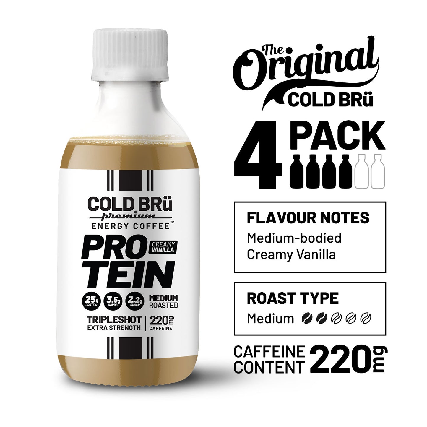 COLD BRü ENERGY COFFEE™ - Protein (200 ml 4-PACK)