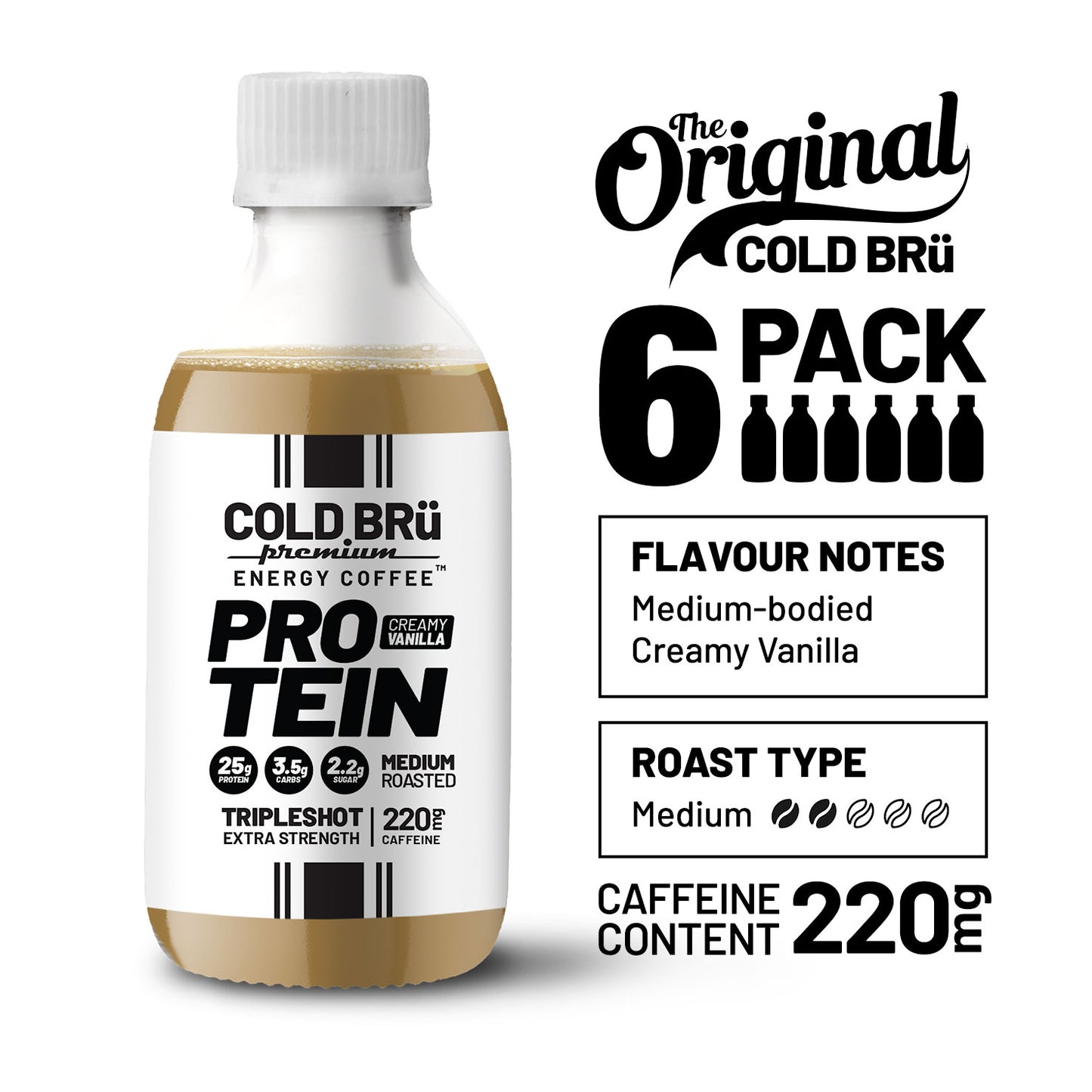COLD BRü ENERGY COFFEE™ - Protein (200 ml 6-PACK)